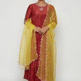 Navrang Terracotra Marodi Kurta Set