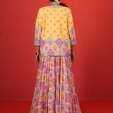 Butterfly Multi Lehenga with Jacket Set