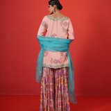 Butterfly short kurta sharara set