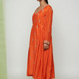 Navrang Orange Marodi Kurta Set