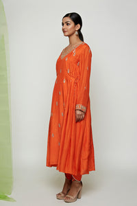 Navrang Orange Marodi Kurta Set