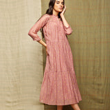 Rose Blush Tiered Embroidered Tunic Dress