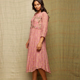 Rose Blush Round Hem Embroidered Tunic/Dress