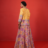 Butterfly multi lehenga with Jacket set
