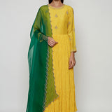 Navrang Yellow Marodi Kurta Set