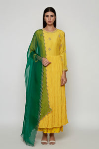 Navrang Yellow Marodi Kurta Set
