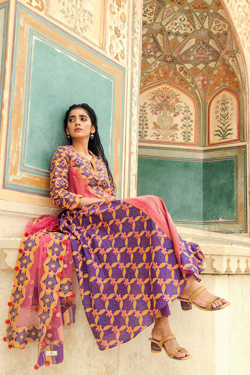 Nagaur Kurta, Tonk/Pants & Barmer Dupatta