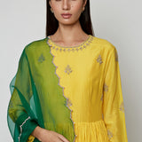 Navrang Yellow Marodi Kurta Set