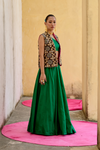 Jantar Mantar Emerald Skirt Set