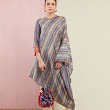 Grey Morbagh Tribal Stripes Tunic