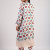 Aqua Printed Straight Kurta Set
