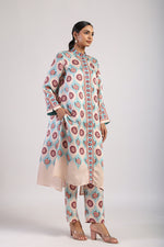 FEROZA AQUA STRAIGHT KURTA SET