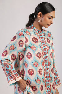Aqua Placement Printed Straight Kurta Set