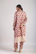 FEROZA BROWN STRAIGHT KURTA SET