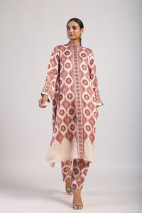 Mocha Printed Kurta Set