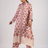 Mocha Printed Kurta Set