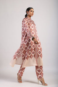 Mocha Printed Kurta Set