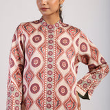Mocha Printed Kurta Set