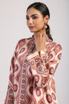 FEROZA BROWN STRAIGHT KURTA SET