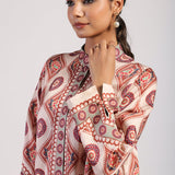 Mocha Printed Kurta Set