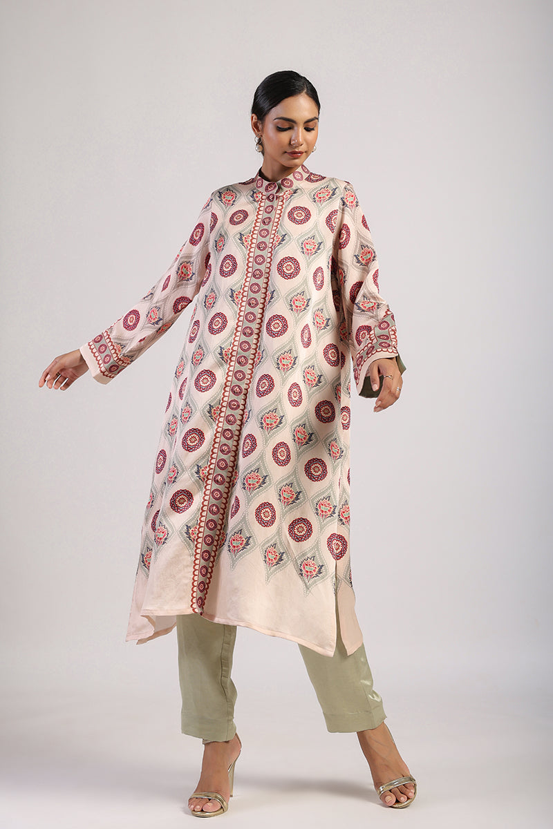 FEROZA SAGE STRAIGHT KURTA SET