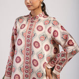 Sage Printed Straight Kurta Set
