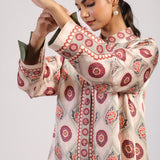 Sage Printed Straight Kurta Set