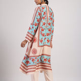 Feroza Aqua Straight Kurta Set
