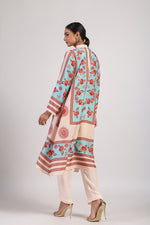 FEROZA AQUA STRAIGHT KURTA SET