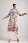 FEROZA AQUA STRAIGHT KURTA SET