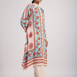 Feroza Aqua Straight Kurta Set