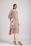 FEROZA AQUA STRAIGHT KURTA SET