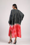 GEOMETRIC SHIBORI KAFTAN DRESS