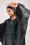 GEOMETRIC SHIBORI KAFTAN DRESS