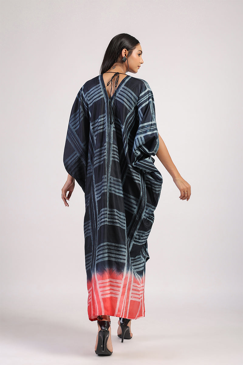 OMBRE SHIBORI KAFTAN