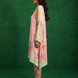 Butterfly Pink Poncho Set