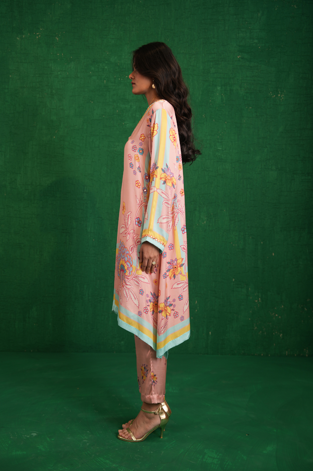 Butterfly Pink Poncho Set