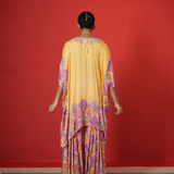 Butterfly short poncho set