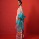 Butterfly short kurta sharara set