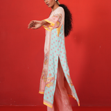 Ivory Multi Marodi Butterfly Kurta Set
