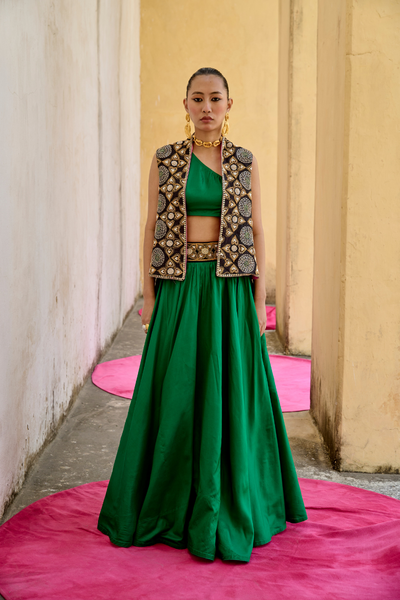 jantar mantar emerald skirt set,
emerald green skirt set for women,
handcrafted jantar mantar skirt set,
emerald skirt set for girls,
silk emerald skirt set,
jantar mantar fusion wear,
emerald skirt set with embroidery,
jantar mantar lehenga skirt set,
emerald green lehenga set,
jantar mantar co-ord set,
emerald skirt set with dupatta,
jantar mantar festive wear,
emerald skirt set with cape,
jantar mantar one-shoulder skirt set,
emerald skirt set with hand embroidery,
jantar mantar screen-pri
