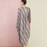 Grey Morbagh Tribal Stripes Tunic