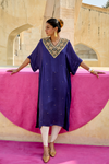 Jantar Mantar Purple Chameli Kaftan Set