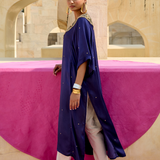 Purple Embroidered Chameli Kaftan Set