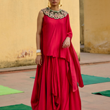 Gulab Embroidered Skirt Set
