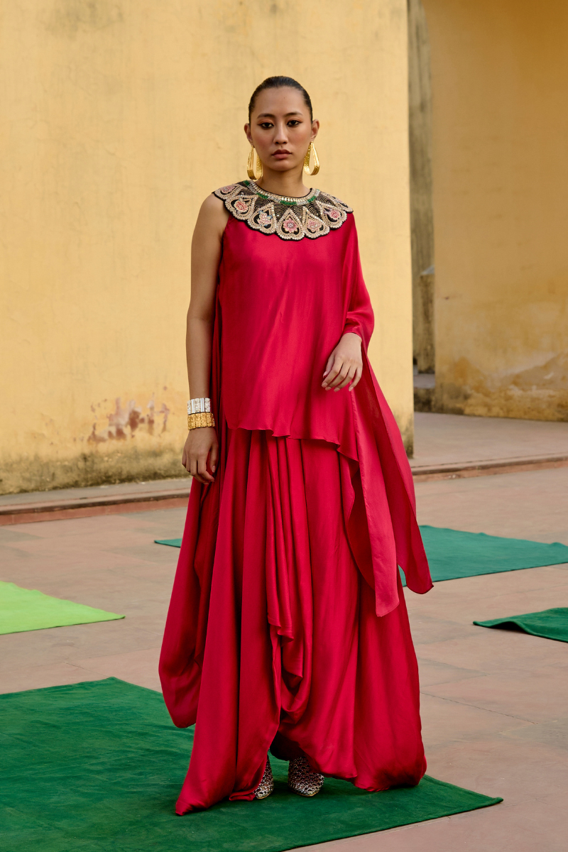 Jantar Mantar Gulab Skirt Set