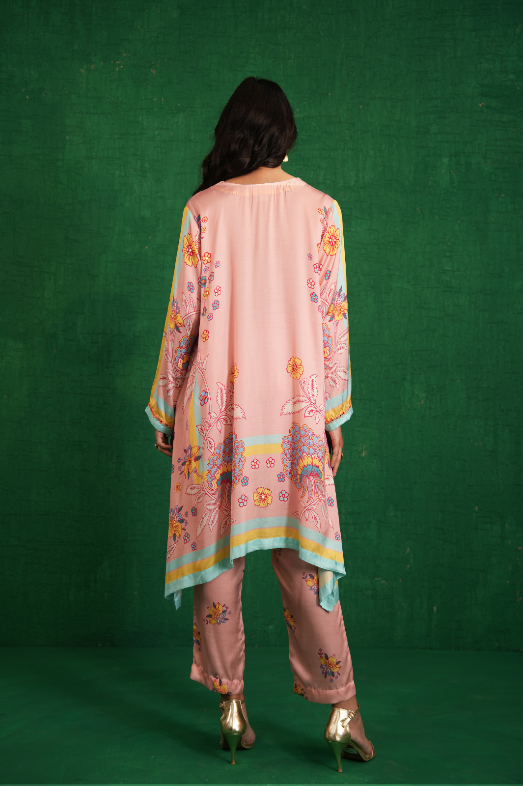 Butterfly Pink Poncho Set