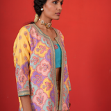 Butterfly multi lehenga with Jacket set