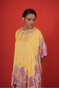 Butterfly short poncho set