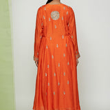 Navrang Orange Marodi Kurta Set
